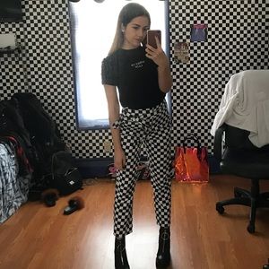 Dollskill love too true checkered pants